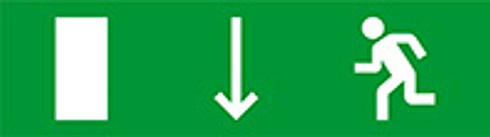 Световой оповещатель охранно-пожарный (табло) SKAT-12 УКАЗ ДВЕРИ ЛЕВ | 8507 | Бастион