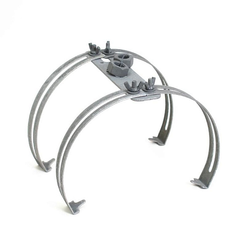 Держатель молниеприёмника на круглый конёк двойной TDZ | PR08.26331 | Промрукав