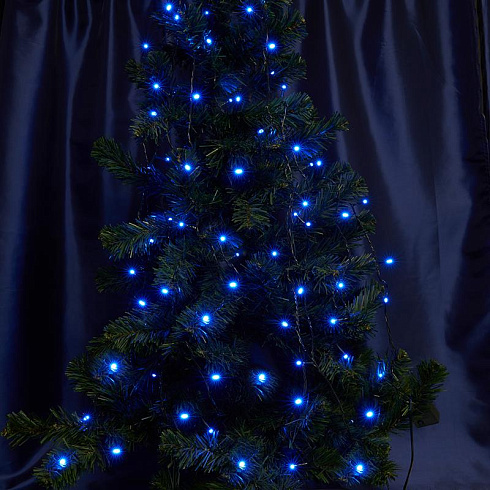 Светодиодная гирлянда CL02 линейная 2м +1.5м 230V синий c питанием от сети | 32286 | Feron