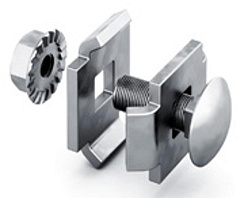 Соединитель проволочного лотка двойной 20 крепежный комплект, Сендзимир цинк, 040901 | СПЛД-20-СЦ |  Ostec