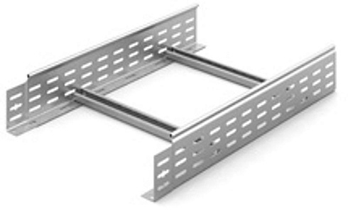 Лестничный лоток замковый 400х100х3000, толщ. 1,5 мм, Сендзимир цинк, 013411 | НЛО-400х100х3000-1,5-СЦ |  Ostec