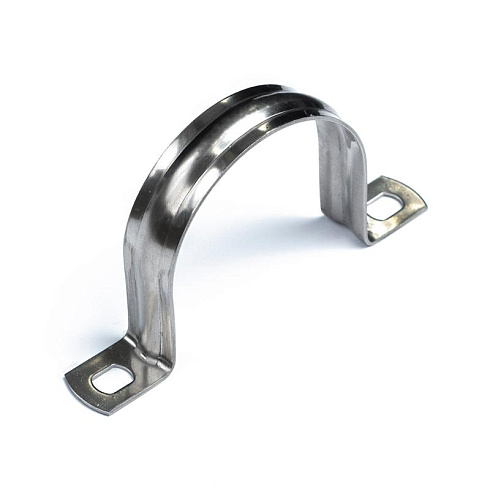 Скоба металлическая двухлапковая СМД(INOX) d48-50 мм (10шт/150шт уп/кор) | PR08.20755 | Промрукав