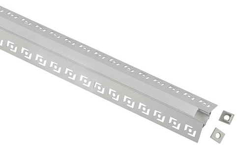 Комплект с анодированным профилем под штукатурку  5022 для внешнего угла 50х22мм 2,5м  | Б0062867 | ЭРА