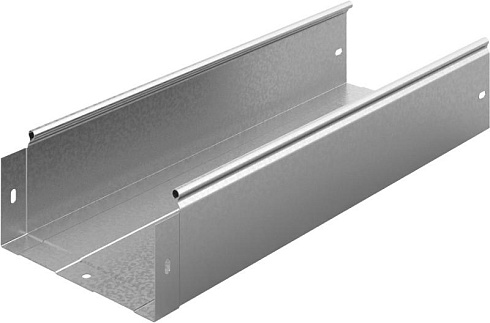 Металлический лоток неперфорированный 200х100х3000, толщ. 1,0 мм, Сендзимир цинк, 013210 | ЛНМЗТ-200х100х3000-1,0-СЦ |  Ostec