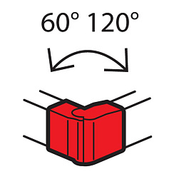 Внешний изменяемый  угол - от 60° до 120° - для кабель-каналов Metra 160x50 | 638092 | Legrand