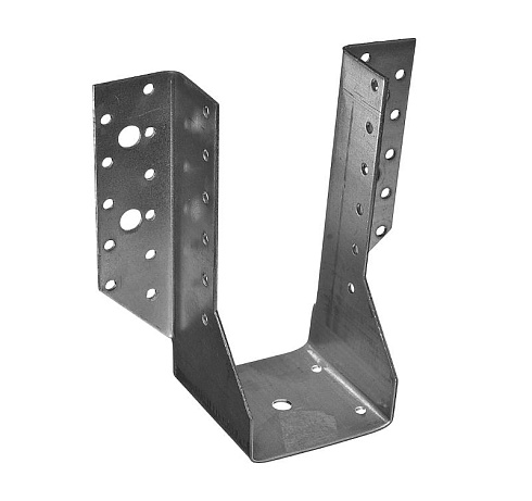 Опора бруса раскрытая 165х75х51х2, оцинкованная - накл. | 126661 | Tech-KREP