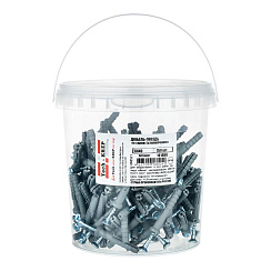 Дюбель-гвоздь 6х40 пот. манжета (полипропилен) (150 шт) - ведро ( 0,55 кг) | 101466 | Tech-KREP