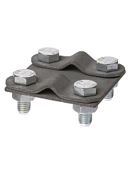 Зажим контрольный 57х57 мм прут-прут Ø6-10 мм, термодиффузия  | SQ2401-0045 | TDM