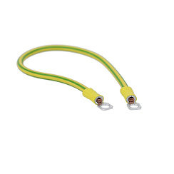 Перемычка медная сеч. 10 мм2, с наконечниками под винт М6, в комплекте с метизами HDZ, L 300 мм | SC10L300KHDZ | DKC