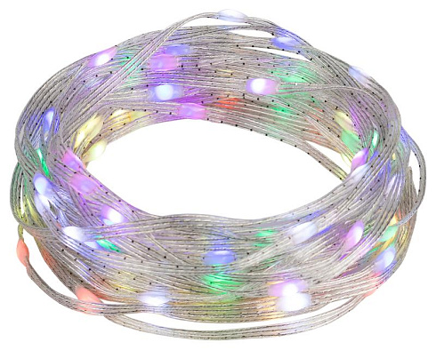 Гирлянда светодиодная   ERASG -01 умная нить RGB 10 м управление через мобильное приложение | Б0060432 | ЭРА