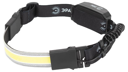 Фонарь налобный светодиодный GA-807 "Кибер" аккумуляторный 10Вт COB, 3 режима, miscro USB | Б0054033 | ЭРА