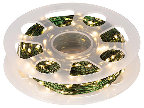 Гирлянда светодиодная   ENIN-500G Нить теплый свет 50 м 500 microLED IP44 220В | Б0060428 | ЭРА