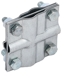 Зажим заземл. крест. пол./прут.-пол./прут. оц. сталь | ZGC13-11-1-16-40 | IEK