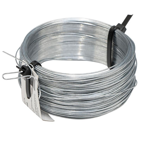 Проволока вязальная оц. 1 мм моток 50м- накл. | 140377 | Tech-KREP