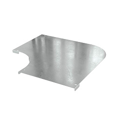 Крышка на угол CPO 90 горизонтальный 90° 100, в компл. с креп. эл. и соед. пластинами, необходимыми для монтажа, цинк-ламельная | SKDS100KZL | DKC