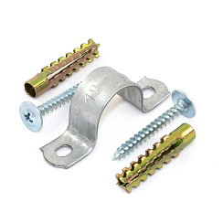Комплекты для крепления ОКЛ с использованием самореза, дюбеля и скобы СМД 21-22 (100 шт)  | PR08.5004 | Промрукав