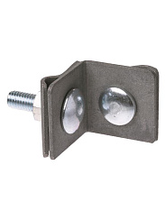 Держатель фальцевый стальной зажим 30х30 мм для прута Ø6-10 мм, гор. цинк.  | SQ2402-3281 | TDM