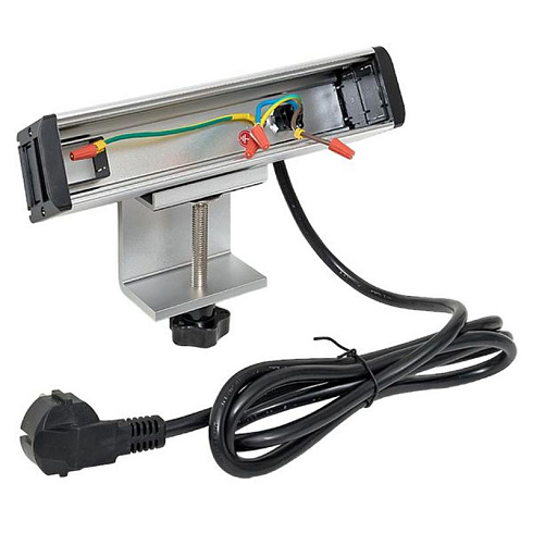 Встраиваемый настольный розеточный блок для крепления к столу, 10 модулей, C-Line, металлик | cl-vnbco-10-s | EKF