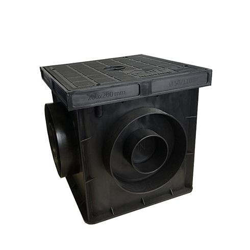 Колодец заземления контрольно-измерительный, 200х200х200 мм, пластик|88203|Ezetek