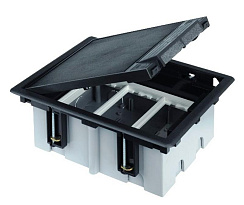 Simon Connect Люк в пол на 2 S-модуль (4 модуля К45), глубина 90-120мм, фальшпол, графит | SF210-14 | Simon