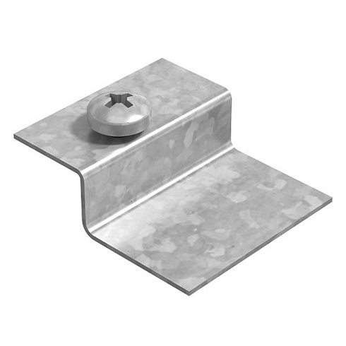 Фиксатор крышки лестничного лотка ЛКР, толщ. 1,0 мм, Сендзимир цинк, 024003 | ФКЛКР-1,0-СЦ |  Ostec