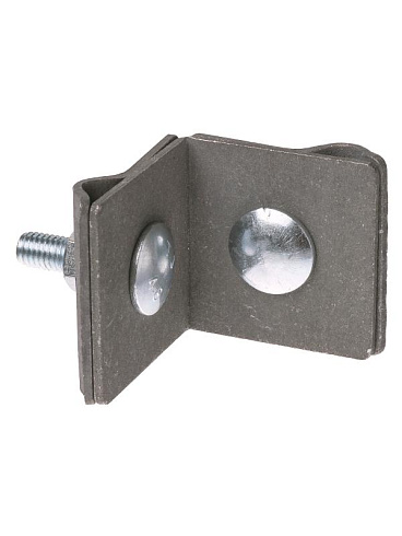 Держатель фальцевый стальной зажим 45х45 мм для прута Ø6-10 мм, гор. цинк.  | SQ2402-3280 | TDM