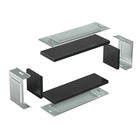 Комплект для обеспечения степени защиты IP44 в местах соединения секций лотков 400х80, цинк-ламель | SIP00840HDZL | DKC