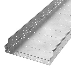 Лоток перфорированный Профи INOX (AISI 304) 400х100x3000 (1,5 мм) (6 м/уп) | PR16.13292 | Промрукав