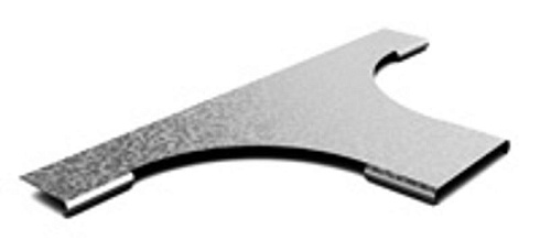 Крышка к ответвителю горизонтальному плавному 150, толщ. 0,7 мм, Сендзимир цинк, 021801 | КОГП-150-0,7-R100-СЦ |  Ostec