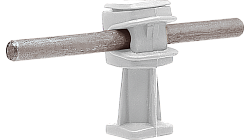 Держатель проводника круглого 6-8 мм белый, высота 36 мм, пластик|91008|Ezetek