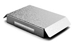 Крышка к угловому соединителю внешнему к лотку 100х80, толщ. 1,0 мм, Сендзимир цинк, 022618 | КУСВ90-100х80-1,0-СЦ |  Ostec