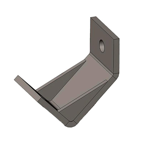 Опора неподвижная оттяжка 45 град., толщ. 8,0 мм, гальван. цинк, 868408 | ОПНО45-8,0-ЭЦ |  Ostec