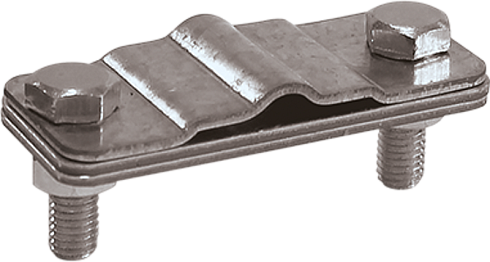 Зажим соединительный полоса/пруток — полоса параллельный, оцинк.|90559|Ezetek