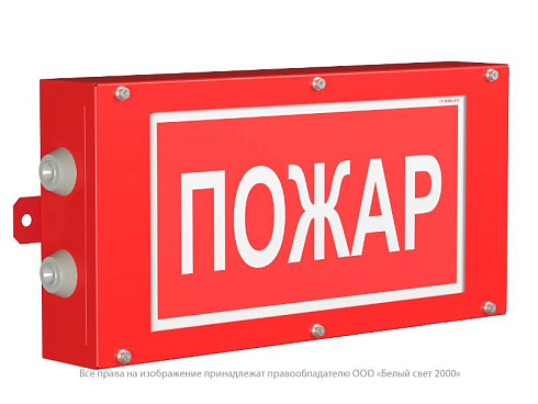 Указатель аварийный светодиодный BS-CANRON-73-S1-INEXI2 13,4Вт 3ч IP65 постоянный накладной | a15570 | Белый свет