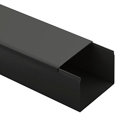 Кабель-канал ЭРА KK-B-80-40 80x40 черный 12м | Б0061658 | ЭРА