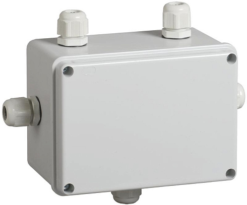 Коробка распределительная КМ41331 для о/п 150х110х85 мм IP55 (RAL7035, гермовводы PG11 5 шт) | UKO10-150-110-085-K51-55 | IEK