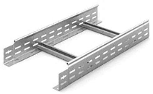 Лестничный лоток замковый 300х80х3000, толщ. 1,5 мм, Сендзимир цинк, 013381 | НЛО-300х80х3000-1,5-СЦ |  Ostec