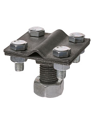 Зажим прута с болтовым креплением к муфте 4-х болтовой, прут Ø6-10 мм, М16, термодиффузия  | SQ2401-0042 | TDM