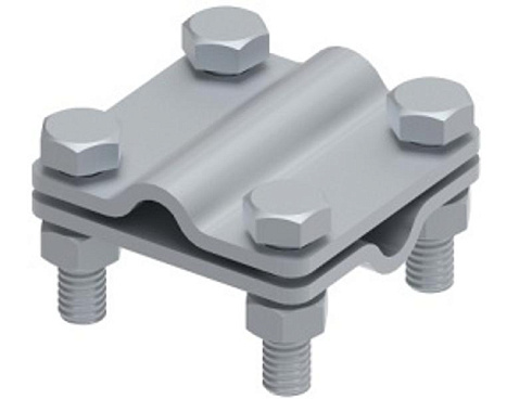 Соединитель 55х55 пруток-пруток, гор. цинк, 391011 | МС-011-ГЦ |  Ostec