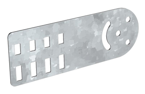 Пластина шарнирная h=80мм HDZ | CLM51D-PSH-080-HDZ | IEK