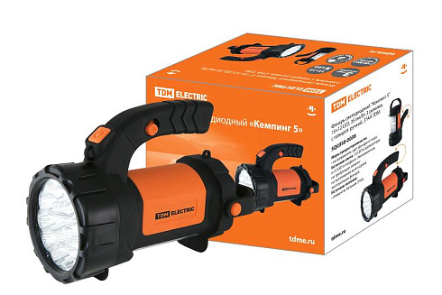 Фонарь кемпинговый 15хLED + 12хLED 3хАА Кемпинг 5, 3 режима с поворот. ручкой | SQ0350-0038 | TDM