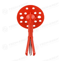 Дюбель для теплоизоляции с термоголовкой 10х140 (25 шт) - пакет ( 0,823 кг) | 124475 | Tech-KREP