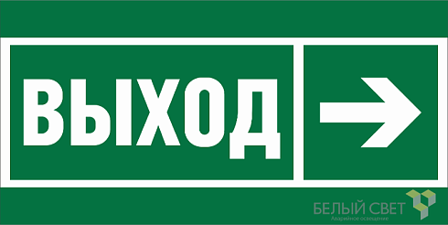 Пиктограмма (Пластина)  BL-3015B.E30 "Напр. к эвакуационному выходу направо" для CANOE S FIRMUS FLAG ICEBERG IDON KONTUR RUMB