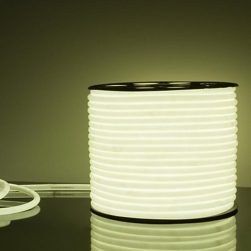 Гибкий неон LS003 220V 9.6W 144Led 2835 IP67 16mm 6500K круглый белый, 50 м | a043547 | Elektrostandard