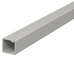 Мини-канал WDK с крышкой 20x20x2000 мм (высота борта 17 мм, крышка 17 мм) ПВХ серый RAL 7030 | 6025110 | OBO Bettermann