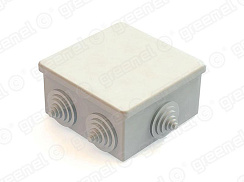 Коробка распределительная для о/п 85х85х40 6 вводов IP 44 | GE41235 | GREENEL