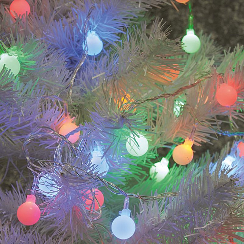 Светодиодная гирлянда CL555 линейная разноцветная 2м + 0.5м с питанием от батареек | 26762 | Feron