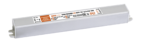 Драйвер для светодиодной ленты LED BSPS  12V1,67A=20W (new) влагозащищенный IP67 | 3329242А | Jazzway