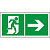 Пиктограмма (Пластина) "Напр. к эвакуационному выходу направо" BL-2010B.E35 для BRIZ, VOLNA, YANTA | a18142 | Белый свет