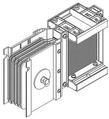 Секц. конц. 1250А Al 3L+N+1/2PE IP55 тран. IEK | LB-1250A5-35-F-EC | IEK